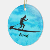 Aangepaste Paddleboarding Ornament (Links)