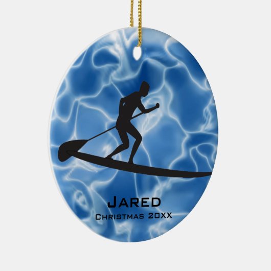 Aangepaste Paddleboarding Ornament (Rechts)