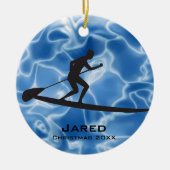 Aangepaste Paddleboarding Ornament (Voorkant)