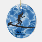 Aangepaste Paddleboarding Ornament (Links)