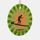 Aangepaste Paddleboarding Ornament (Rechts)