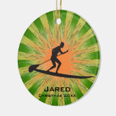 Aangepaste Paddleboarding Ornament (Links)