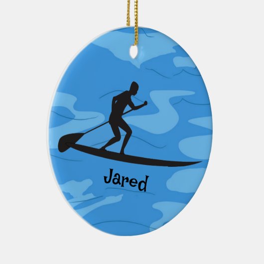 Aangepaste Paddleboarding Ornament (Rechts)