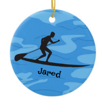 Aangepaste Paddleboarding Ornament