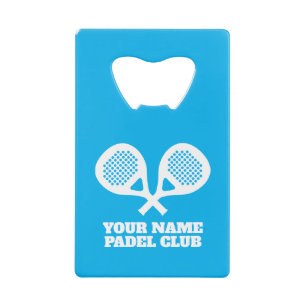 Aangepaste padel tennis club Credit Kaart Bottle O Creditkaart Flessenopener