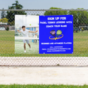 Aangepaste Padel Tennis Coaching Klasse Lessen Bla Spandoek