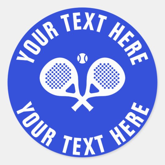 Aangepaste padel tennis stickers (Voorkant)