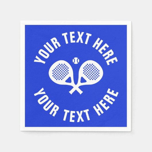 Aangepaste padeltennis servet (Voorkant)