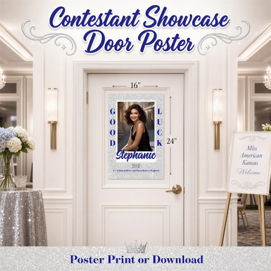 Aangepaste Pageant-deurposter Poster