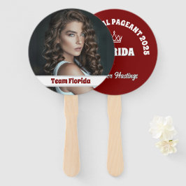Aangepaste Pageant Fan Wavers - Dubbelzijdig 10-pa Handwaaier