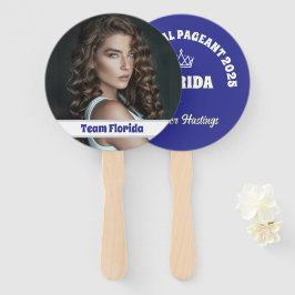 Aangepaste Pageant Fan Wavers - Dubbelzijdig 10-pa Handwaaier