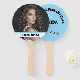 Aangepaste Pageant Fan Wavers - Dubbelzijdig 10-pa Handwaaier