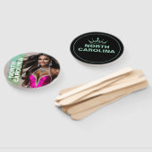 Aangepaste Pageant Paddle Fans - Crown Design Handwaaier (Niet-gemonteerd)