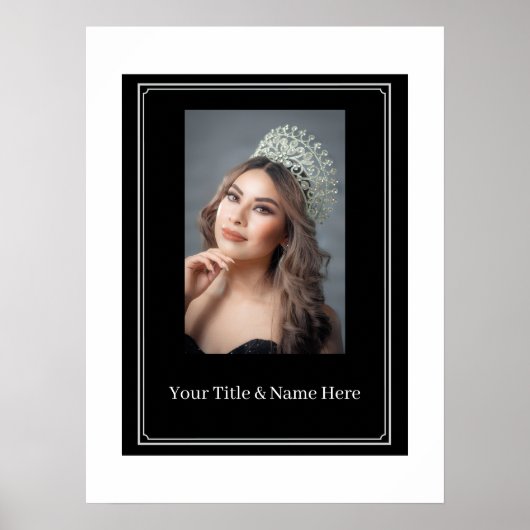 Aangepaste Pageant Portret Waarde Poster (Voorkant)