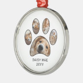 Aangepaste pagina Afdrukken Afdrukken Naam Jaar Fo Metalen Ornament (Links)