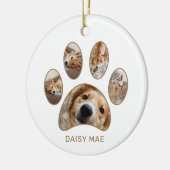 Aangepaste pagina Afdrukpagina Naam jaar Foto Coll Keramisch Ornament (Links)