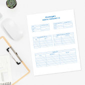 Aangepaste pagina Blauwe medische noodhulp-ID