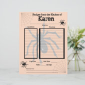 Aangepaste pagina Halloween Recipe (Staand voorkant)