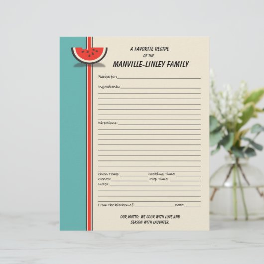 Aangepaste pagina Watermeloenen plakje (Staand voorkant)