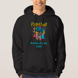 Aangepaste Paintball King Airsoft Locatie Datum Na Hoodie