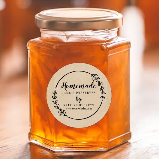 Aangepaste pakketten voor kleine bedrijven ronde sticker