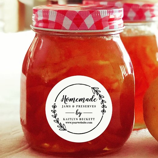 Aangepaste pakketten voor kleine bedrijven ronde sticker