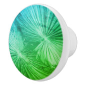 Aangepaste palmblad fotodeur en ladeknop keramische knop (Rechts)