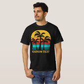 Aangepaste  palmbomen t-shirt (Voorkant volledig)