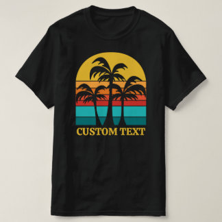Aangepaste  palmbomen t-shirt