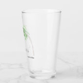 Aangepaste palmboom Leven mijn beste leven Glas (Links)