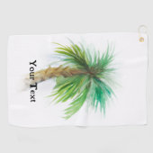 Aangepaste palmboom op maat golfhanddoek (Horizontaal)