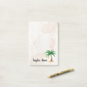 Aangepaste palmboom post-it® notes (Op bureau)