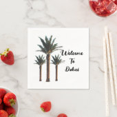 Aangepaste palmboom servet (Insitu)