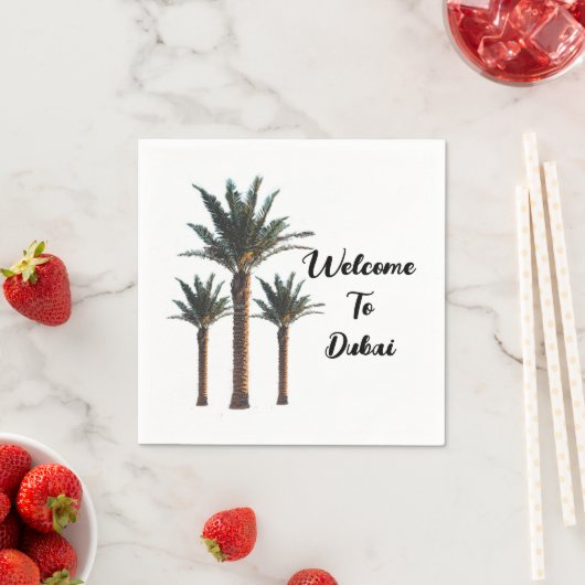 Aangepaste palmboom servet (Insitu)