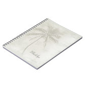 Aangepaste palmboomstam notitieboek (Linkerzijde)