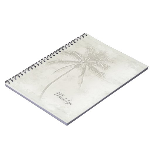 Aangepaste palmboomstam notitieboek (Linkerzijde)