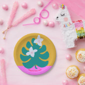 Aangepaste palmnaam verjaardag modern bord op fees (Feest)