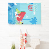 aangepaste PalmTree Einde van het seizoen Sale Zak Spandoek (Insitu)