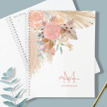 Aangepaste Pampas Grass Blush Pink Floral Appointe Planner<br><div class="desc">Deze stijlvolle ontwerper voor benoemingen is versierd met waterverf pampasgras,  eucalyptus,  bloemen en gedroogde bladeren. Eenvoudig aan te passen. Omdat wij ons kunstwerk creëer,  zult u dit nauwkeurige afbeelding niet vinden van andere ontwerpers. Oorspronkelijke Waterverf © Michele Davies.</div>