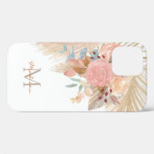 Aangepaste Pampas Grass Blush Pink Floral Case-Mate iPhone Case (Achterkant (horizontaal))