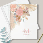 Aangepaste Pampas Grass Pink Floral Planner 2023<br><div class="desc">Deze stijlvolle plant is voorzien van waterverf pamapgras,  eucalyptus,  bloemen en gedroogde bladeren. Eenvoudig aan te passen met uw naam monogram en jaar. Omdat wij ons kunstwerk creëer,  zult u dit nauwkeurige afbeelding niet vinden van andere ontwerpers. Oorspronkelijke Waterverf © Michele Davies.</div>