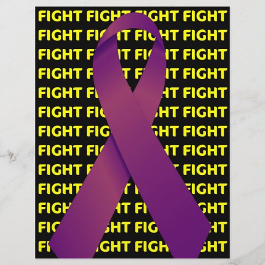 Aangepaste Pancreatic Cancer Benefit Ribbon Flyer (Achterkant)