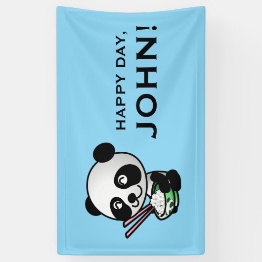 Aangepaste PANDA-banner Spandoek (Verticaal)