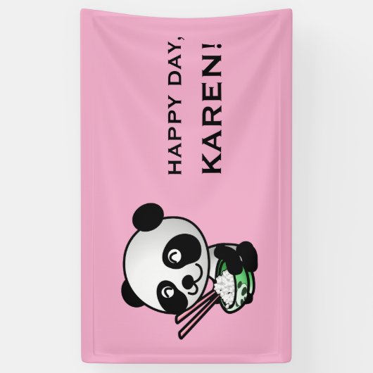 Aangepaste PANDA-banner Spandoek (Verticaal)