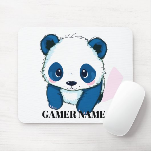 Aangepaste Panda naam Muismat (Met muis)