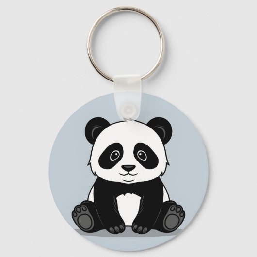 Aangepaste Panda sleutelhanger ontwerp (Voorkant)