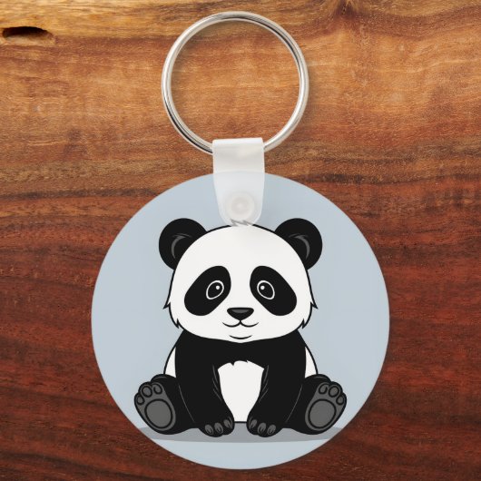 Aangepaste Panda sleutelhanger ontwerp (Achterkant)