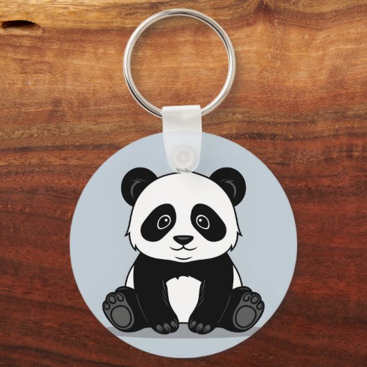 Aangepaste Panda sleutelhanger ontwerp (Voorkant)