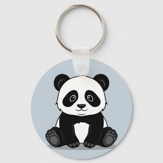 Aangepaste Panda sleutelhanger ontwerp (Achterkant)
