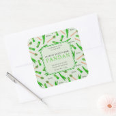 Aangepaste Pandan Restore Body Cream Vierkante Sti Sticker (Envelop)